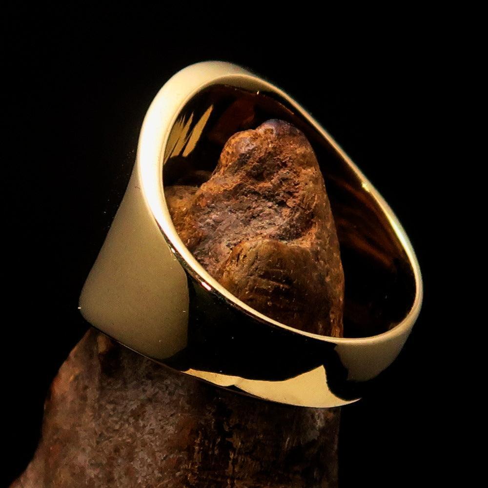 Perfectly crafted Men's black Muhammad Muslim Pinky Ring - solid Brass-3
